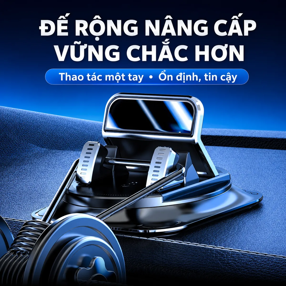 Giá đỡ điện thoại ô tô xoay 360°