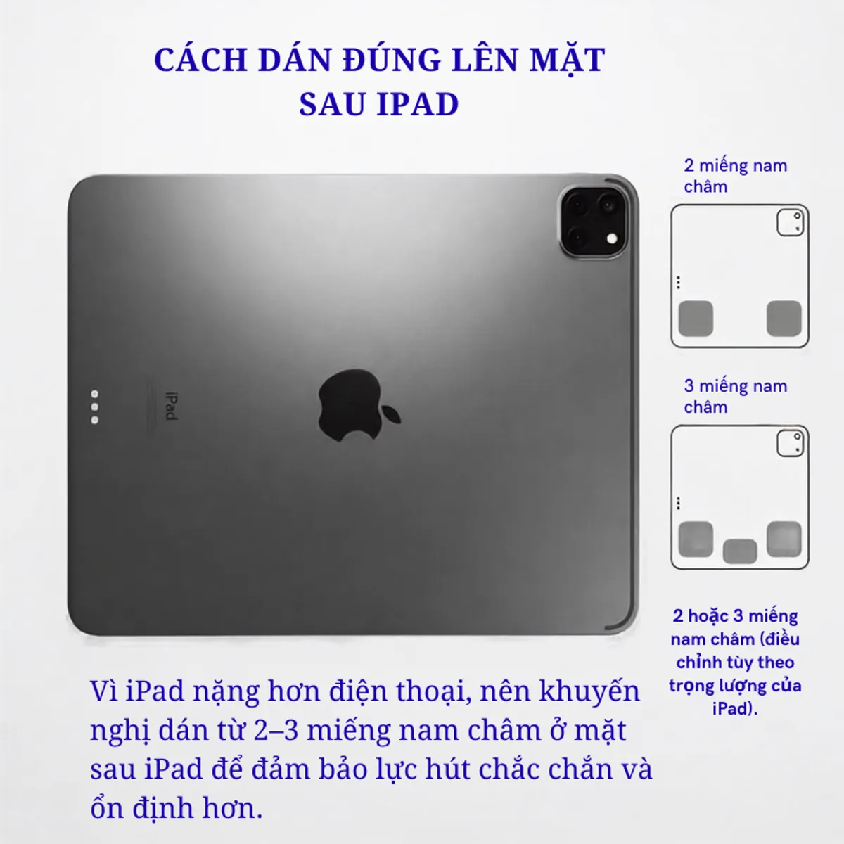 Giá đỡ nam châm dán taplo xoay 360° – ảnh 7
