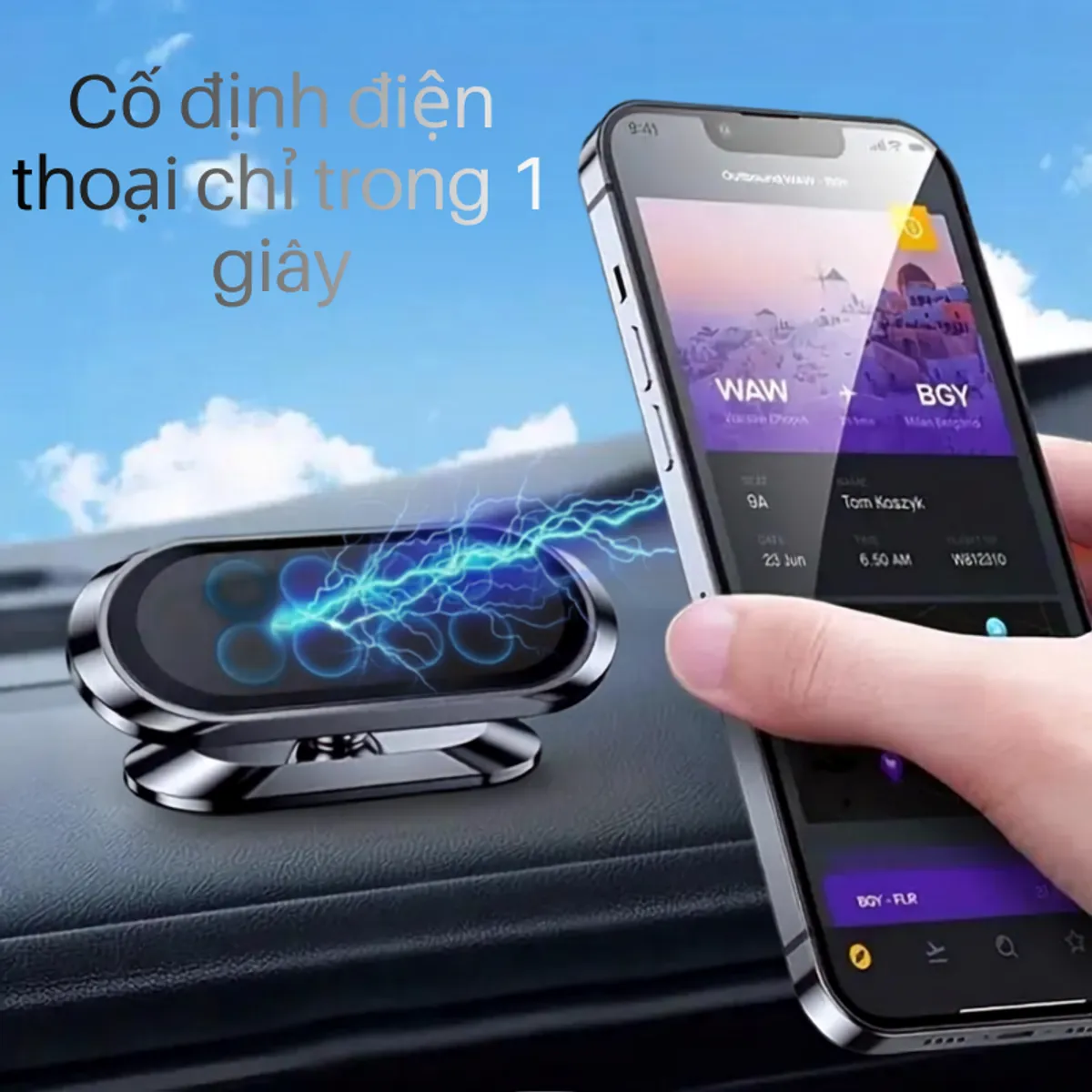 Giá đỡ nam châm dán taplo xoay 360° – ảnh 4