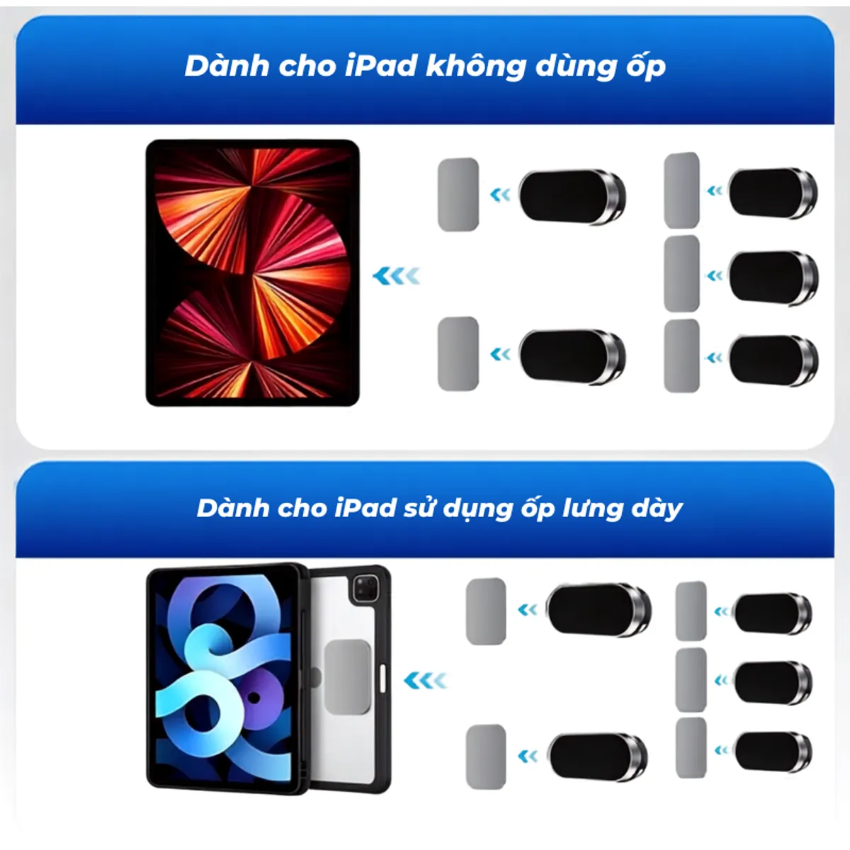 Giá đỡ nam châm dán taplo xoay 360° – ảnh 6