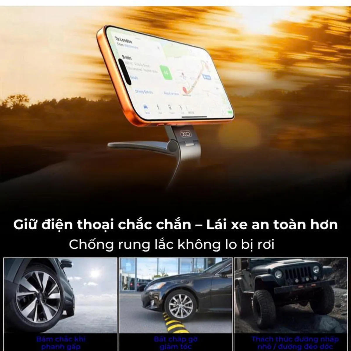 Giá đỡ nam châm kẹp taplo XO-C191 – ảnh 5