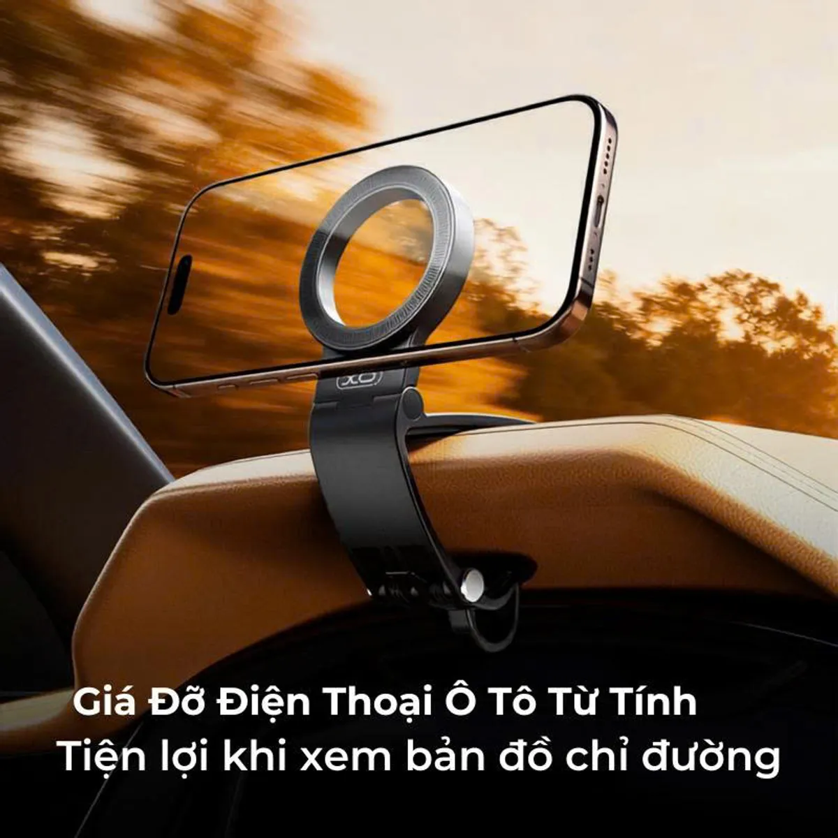 Giá đỡ nam châm kẹp taplo XO-C191 – ảnh 3