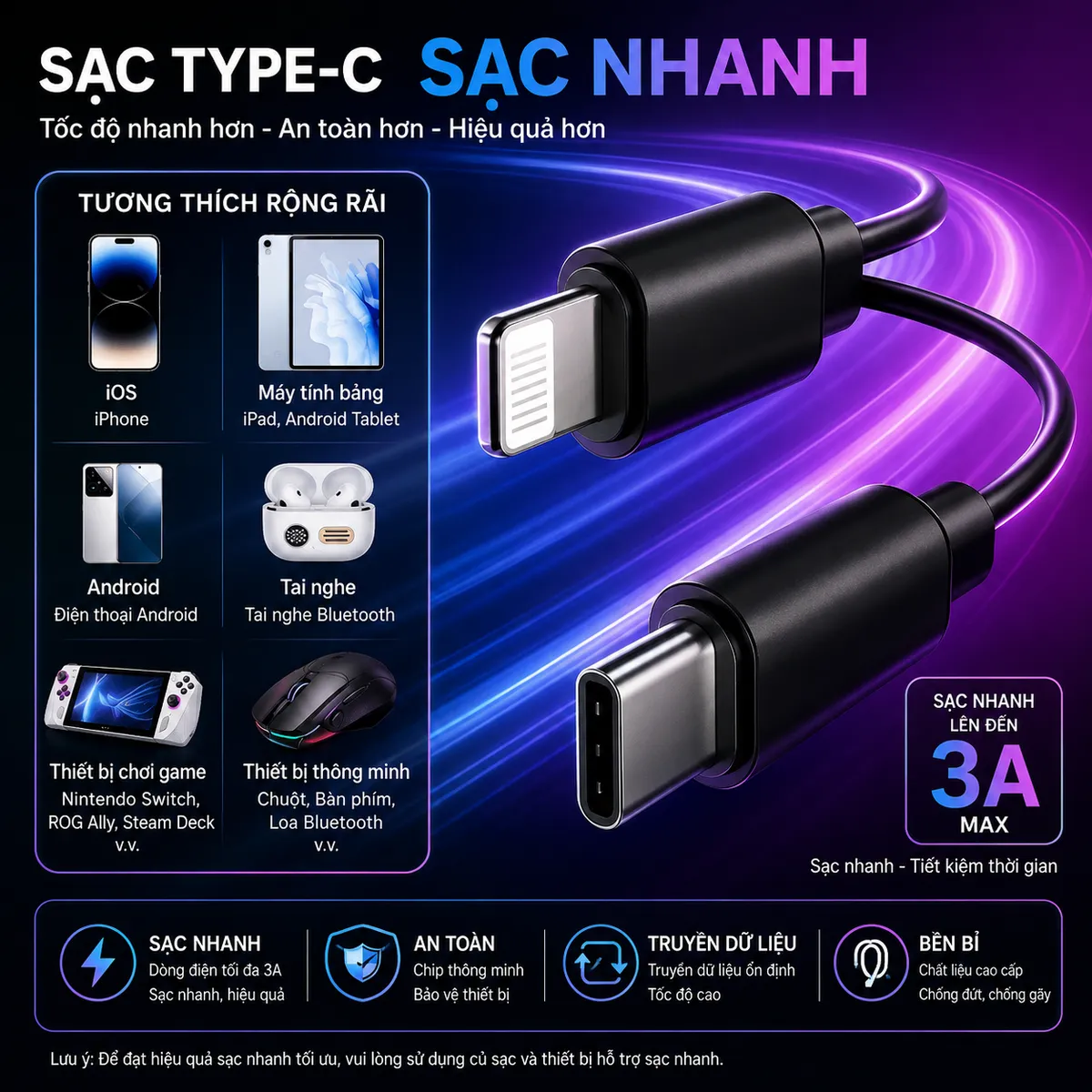 Tẩu sạc ô tô 7 trong 1 – 120W – ảnh 10